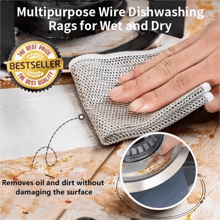 🌱 SPRING CLEANING SALE 49% OFF🔥Multipurpose Wire Miracle Cleaning Cloths👍EACH JUST $0.99 ONLY TODAY