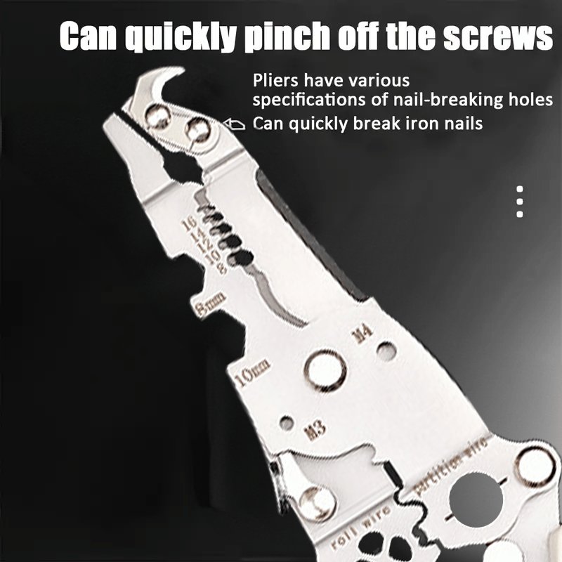 Multi-Functional Folding Wire Stripping Pliers