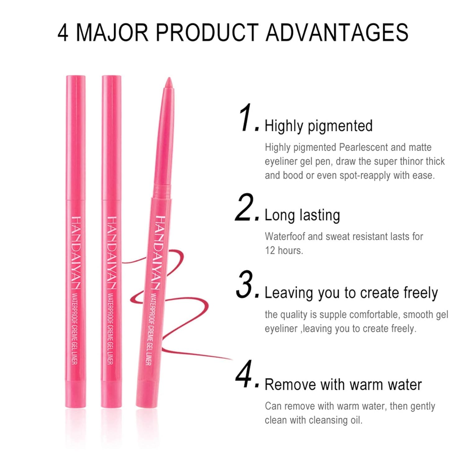 Colored Eyeliners Pencil Set
