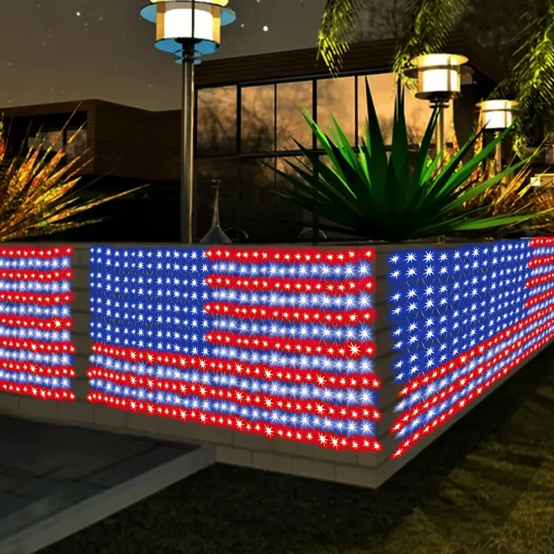 American advanced flag light LED solar light string