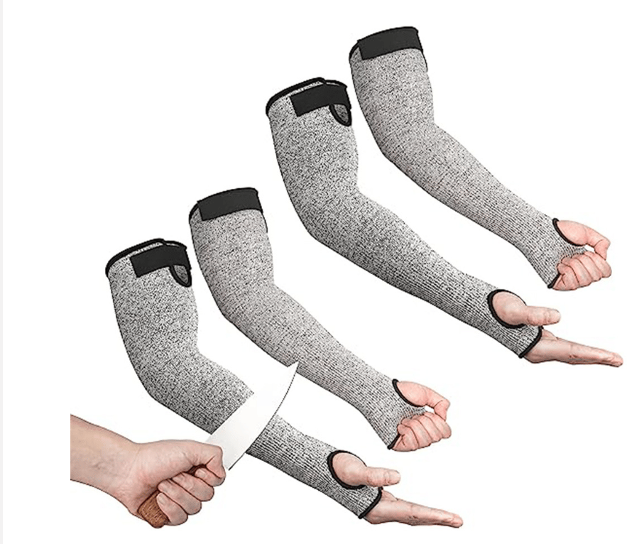 Cut Resistant Gardening Sleeves with Tumb Hole