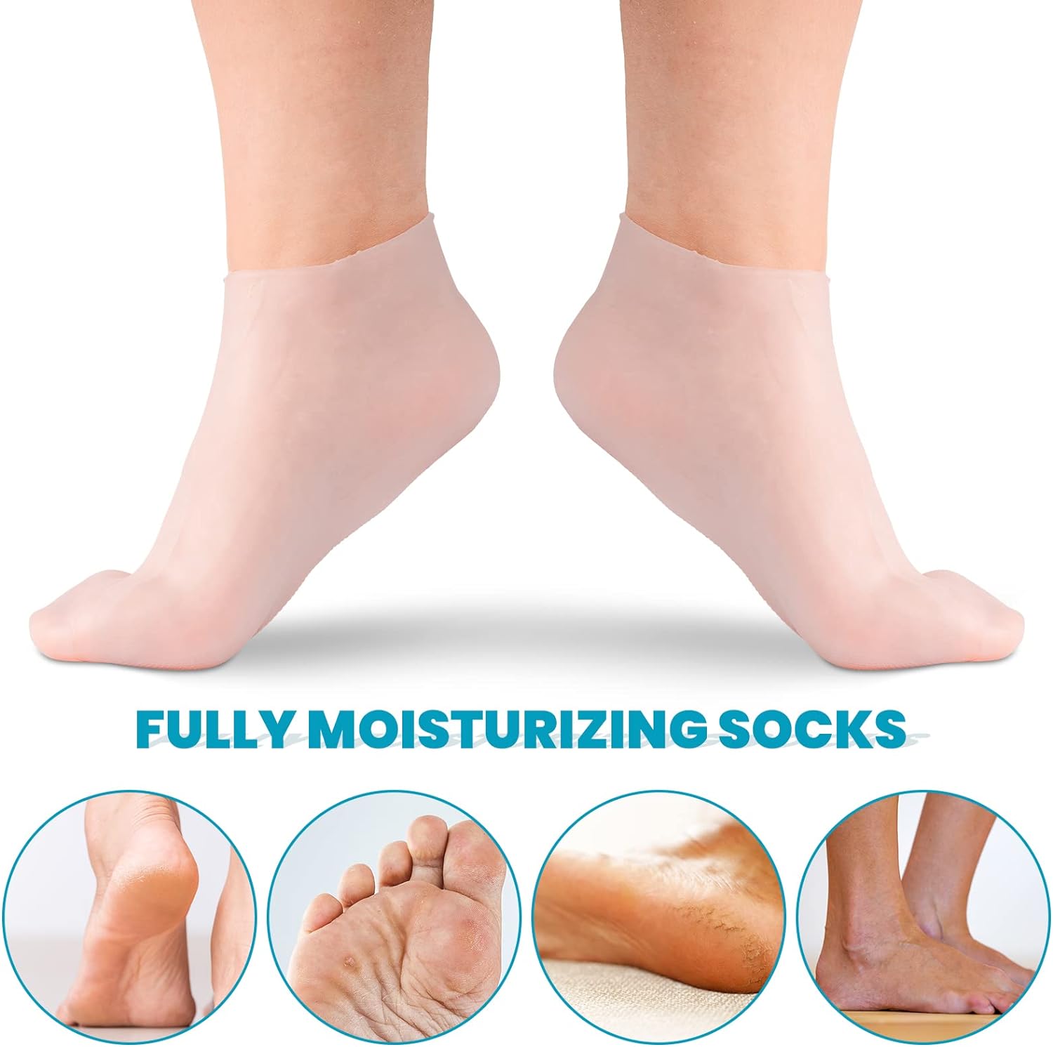 🔥New Sale🔥-Moisturizing Foot Mask Exfoliating Silicone Socks Beach Protective Socks