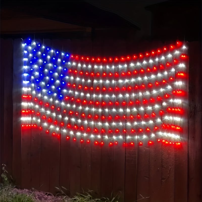 American advanced flag light LED solar light string