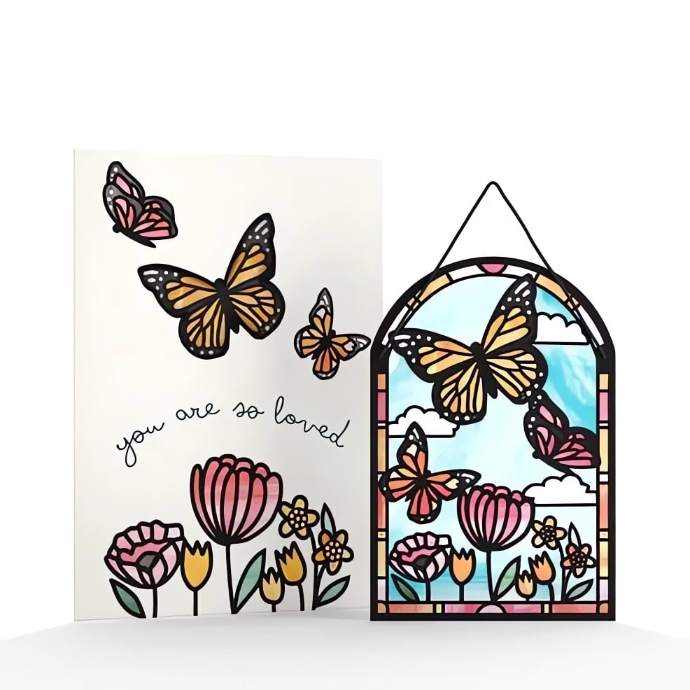 Sending Sunshine Cardinal Suncatcher Card