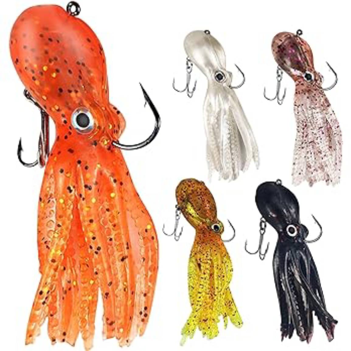 Octopus Squid Soft Bait Simulated Fake Bait Deep Sea Soft Bait