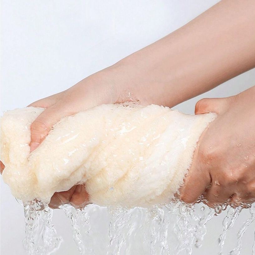Coral Fleece Thickened Dry Hair Hat