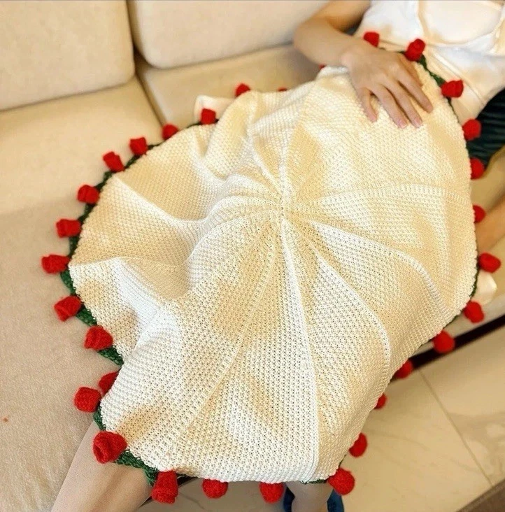 Rose hand-woven blanket, pure handmade blanket, can be turned into a bouquet of roses blanket,a gift for the object, mother, elders, a special gift-MM