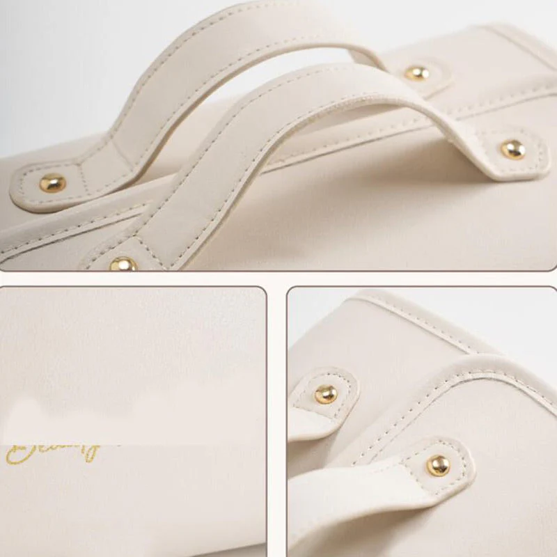 TO DAY 49% OFF Leather Waterproof Cosmetic Bag