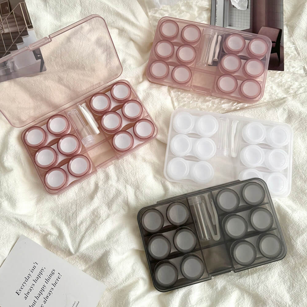 6-Pair Minimalist Contact Lens Travel Case