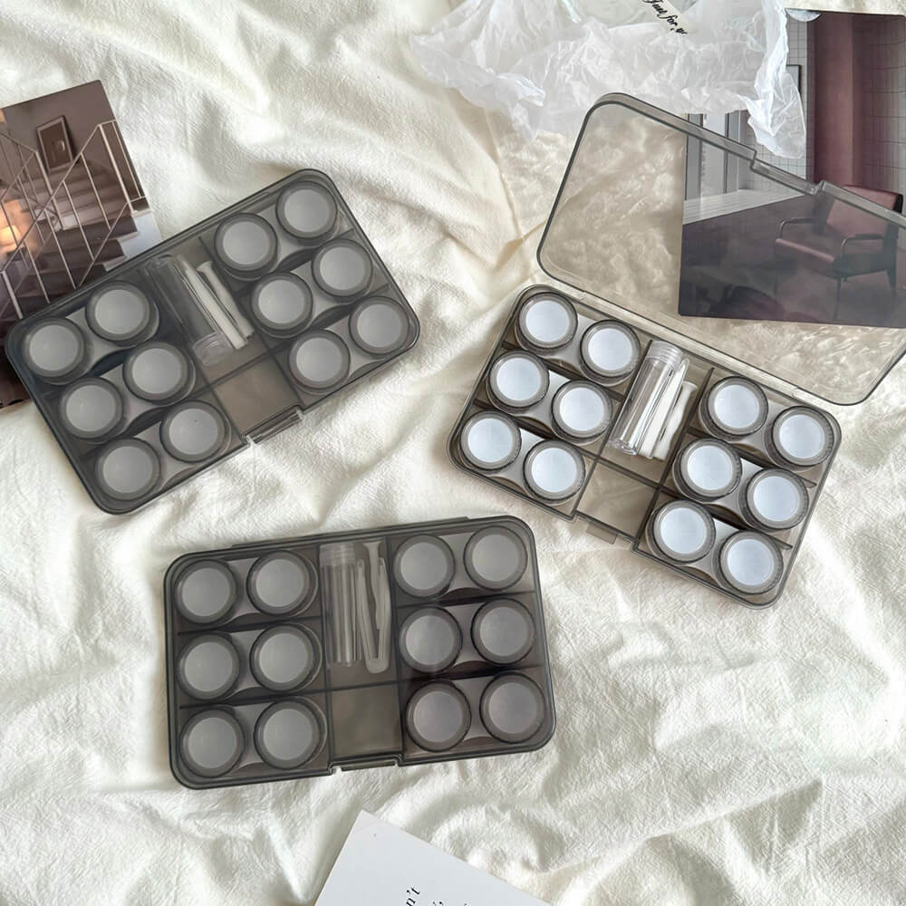 6-Pair Minimalist Contact Lens Travel Case