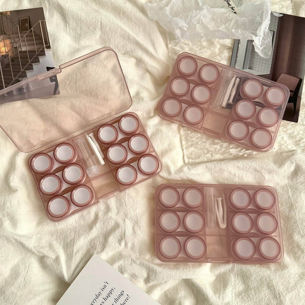 6-Pair Minimalist Contact Lens Travel Case
