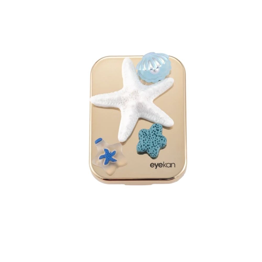 2 Pair Gold Shell Contact Lens Case