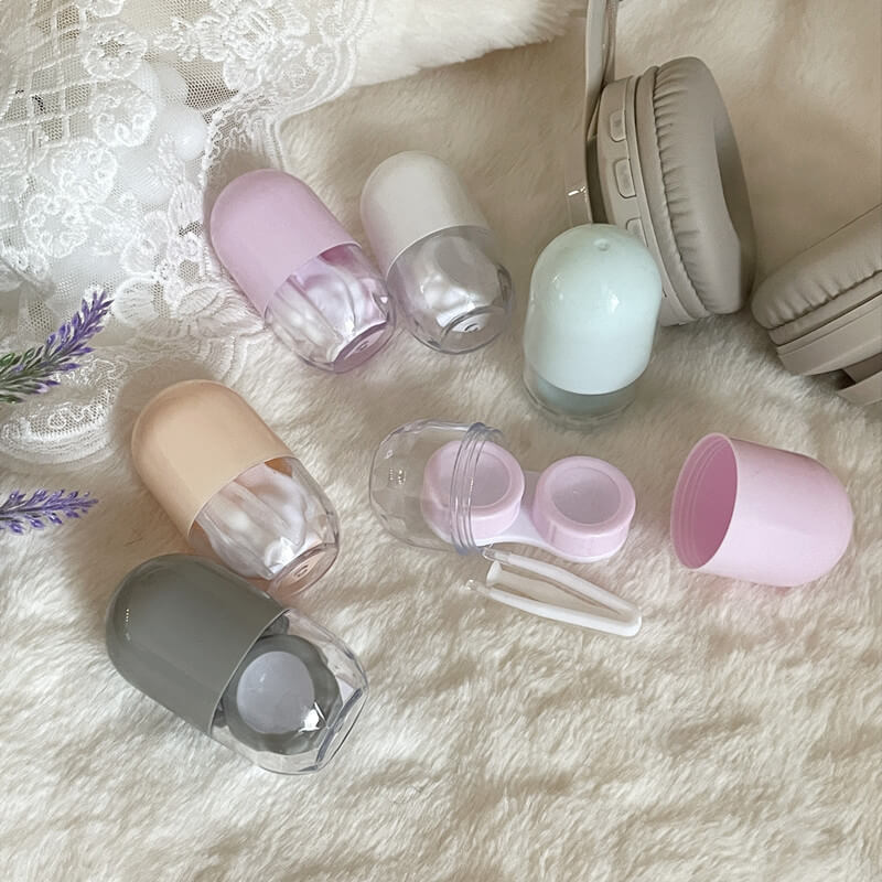 1-Pair Capsule Contact Lens Travel Case – Random Color