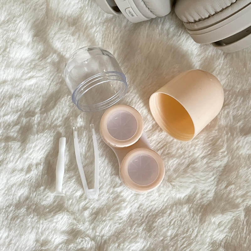 1-Pair Capsule Contact Lens Travel Case – Random Color