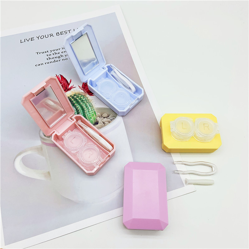Candy Colors Contact Lens Case with Mirror-eveVeye