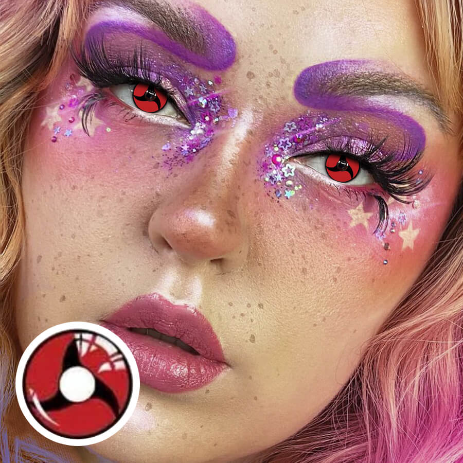 【Halloween&Cosplay】Crimson Tri-Blade Eye | 1 Year [Prescription]