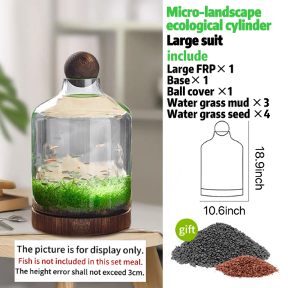 Drifting bottle ecological aquatic grass tank