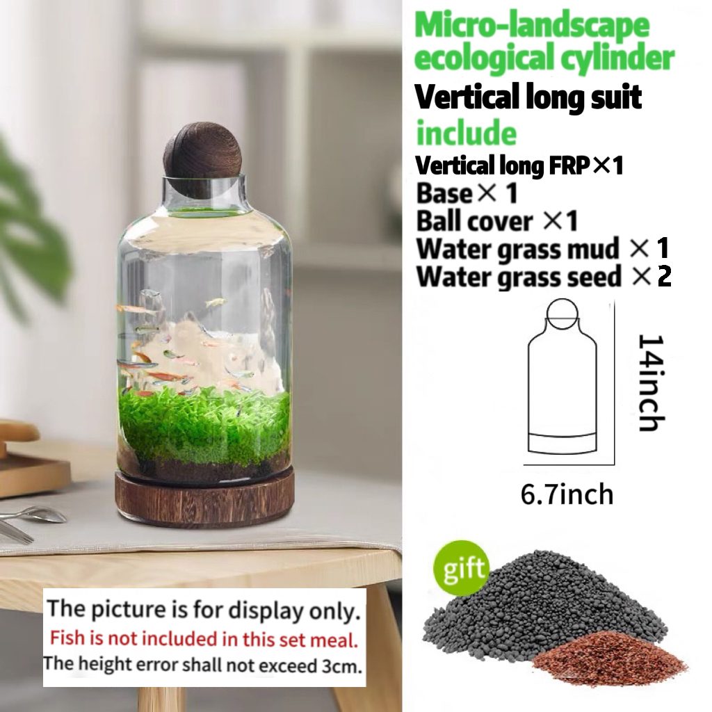 Drifting bottle ecological aquatic grass tank