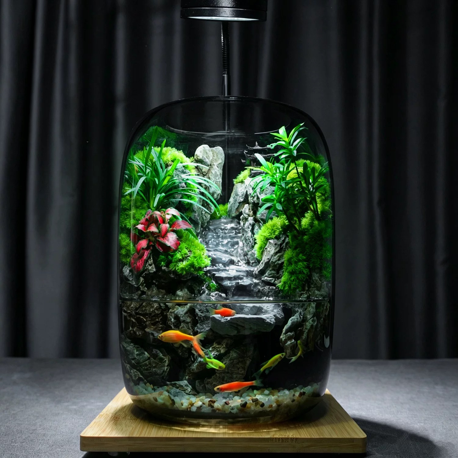 [Flowing water] Eco desktop micro landscape