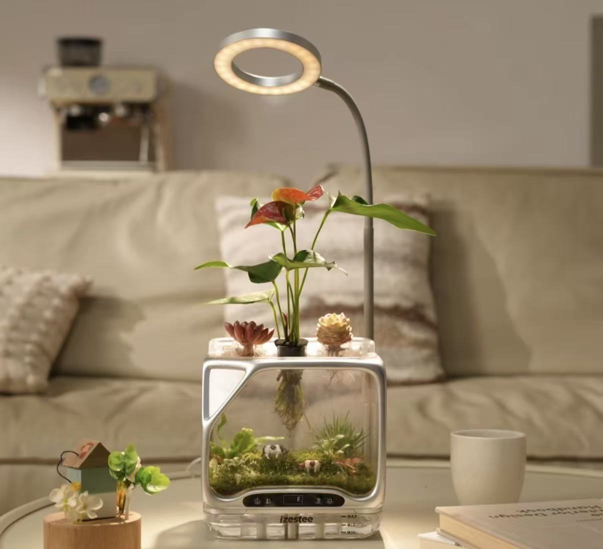 Desktop nebulizer planter