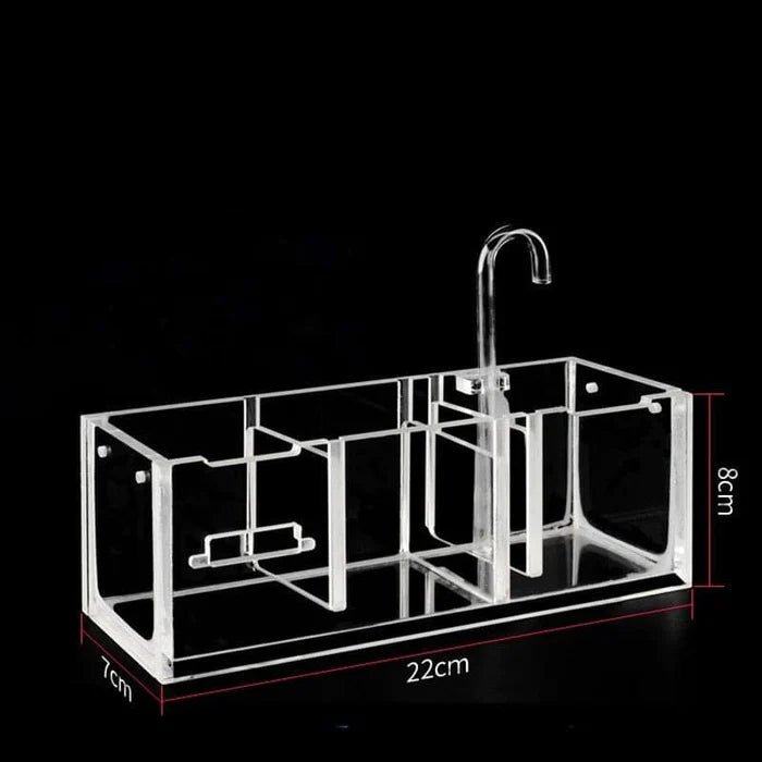 3-in-1 Transparent Acrylic Aquarium Filter Boxes External Hanging Water Purifier for Aquarium Fish Tank Box-ACEX