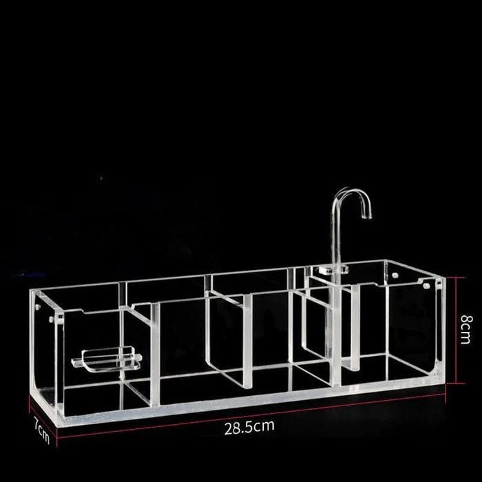 3-in-1 Transparent Acrylic Aquarium Filter Boxes External Hanging Water Purifier for Aquarium Fish Tank Box-ACEX
