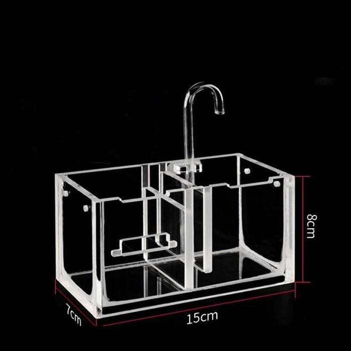 3-in-1 Transparent Acrylic Aquarium Filter Boxes External Hanging Water Purifier for Aquarium Fish Tank Box-ACEX