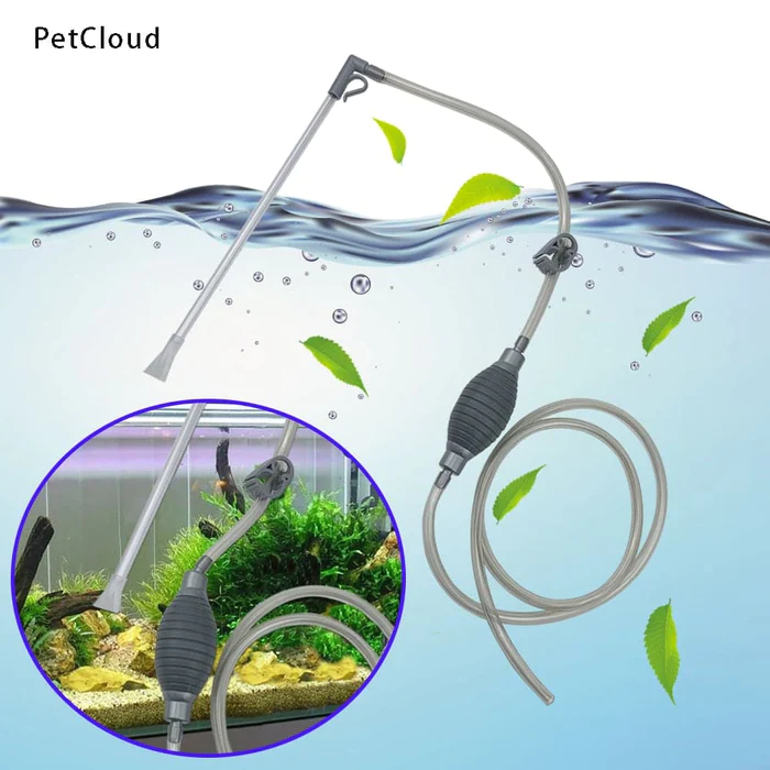 Aquarium Siphon Semi-automatic Water Change Changer Fish Tank Water Change Pump Gravel Filter Aquarium Water Cleanger Tools-ACEX