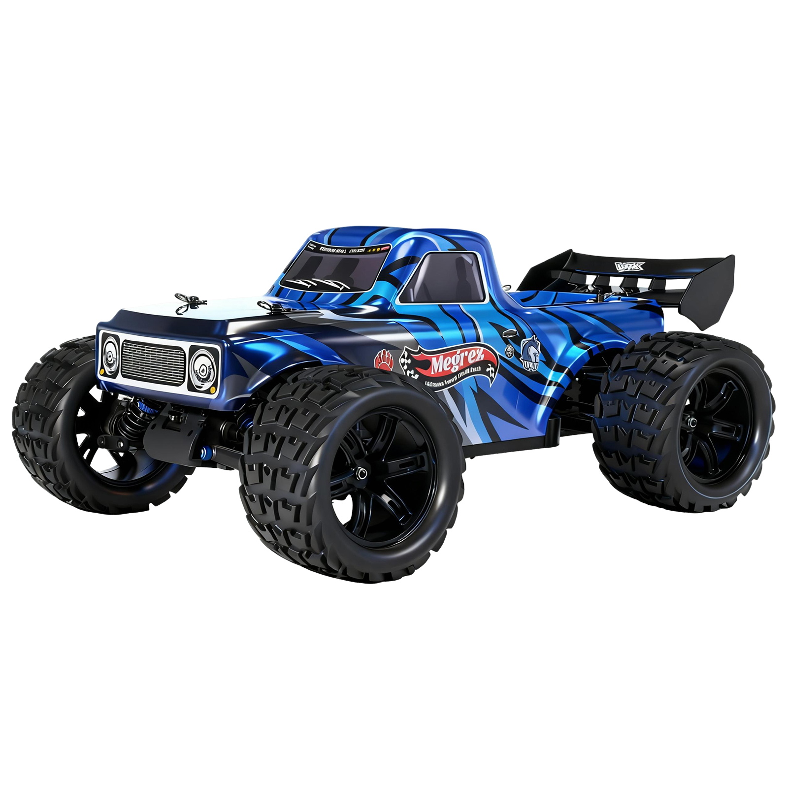 MEGREZ 1/10 Scale 4WD Off-road Electric RC Truggy 2.4G Brushless High Speed RTR #RH1074