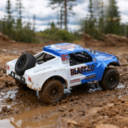 Blast 1/8 Scale 4WD Off-road Electric RC Short Course Truck 2.4G Brushless High Speed RTR #RH820