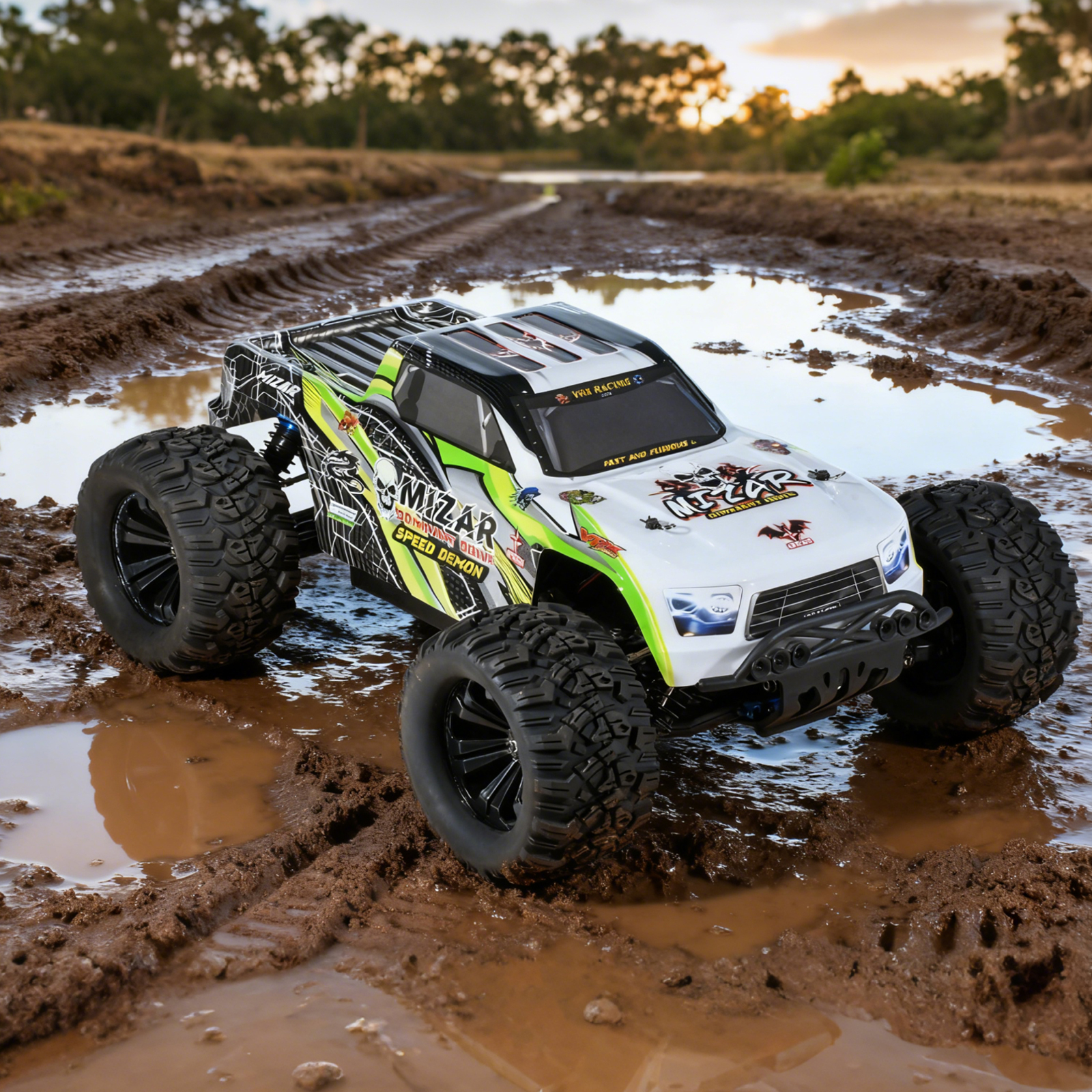 MIZAR 1/10 Scale 4WD Off-road Electric RC Truck 2.4G Brushless High Speed RTR #RH1072