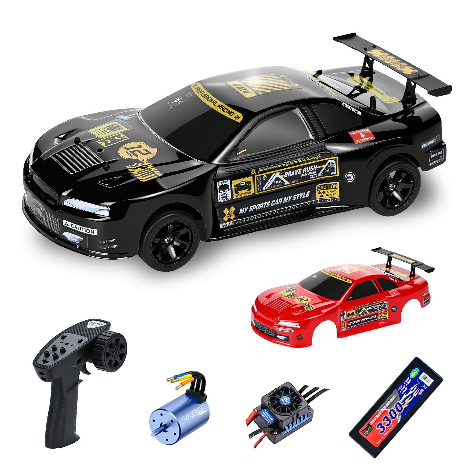 WYVERN 1/10 Scale 4WD On-road Electric RC Touring 2.4G Brushless High Speed RTR #RH1026
