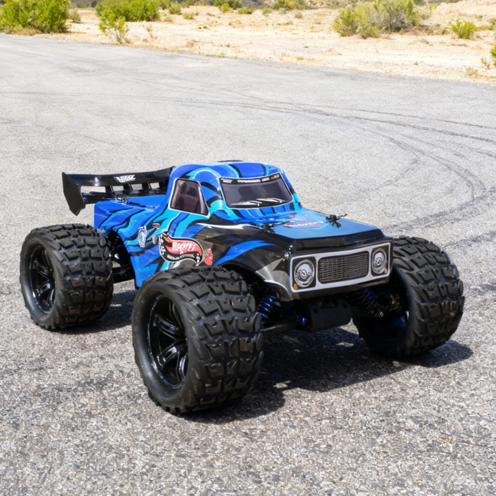 MEGREZ 1/10 Scale 4WD Off-road Electric RC Truggy 2.4G Brushless High Speed RTR #RH1074