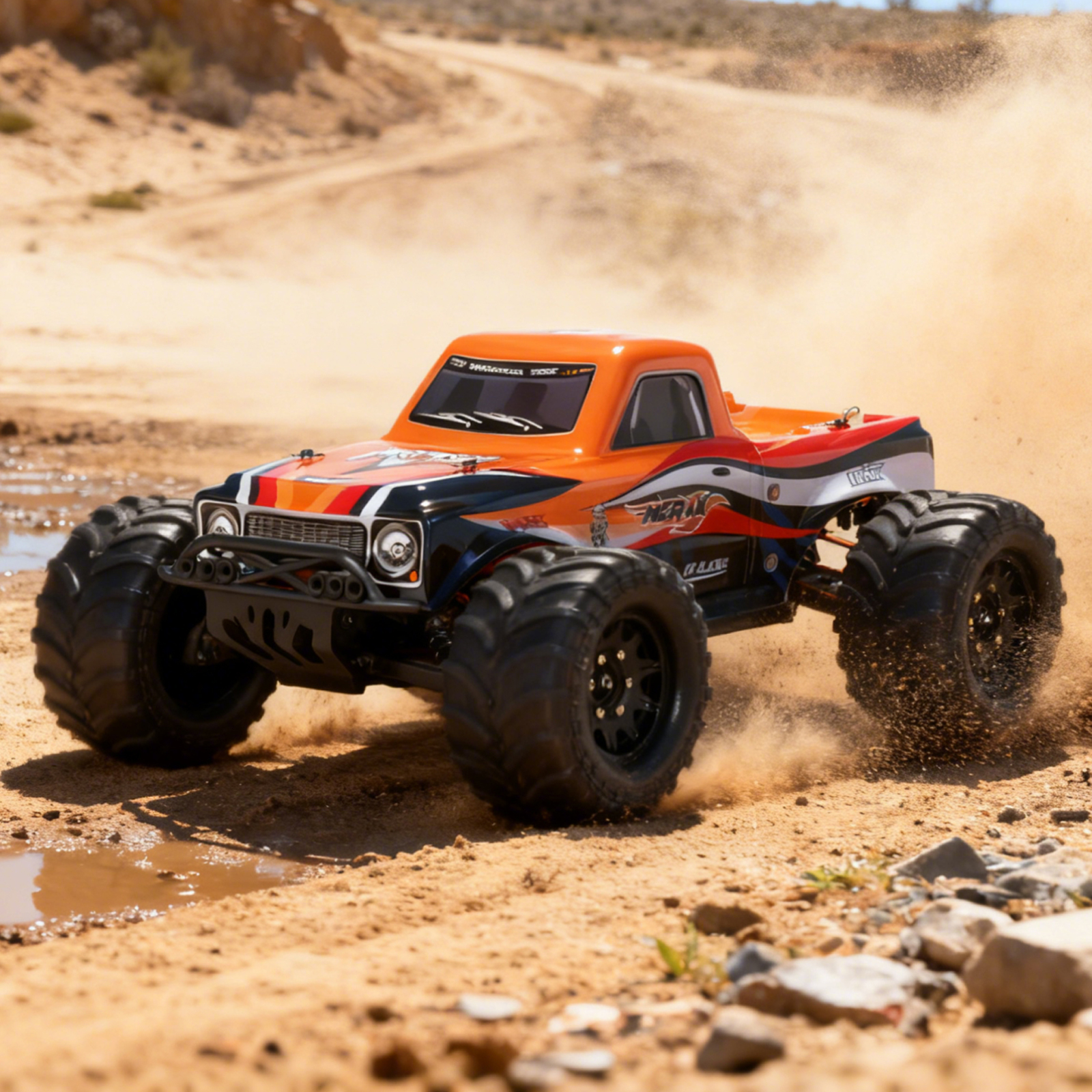 MERAK 1/10 Scale 4WD Off-road Electric RC Truck 2.4G Brushless High Speed RTR #RH1070