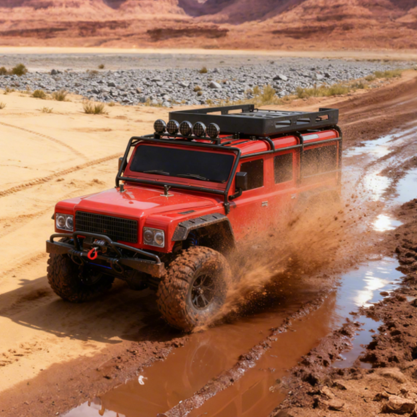 BF-4J Two Speed 1/10 Scale 4WD Off-road Electric RC Crawler 2.4G 5CH 3-in-1 Trail RC RTR #RH1055