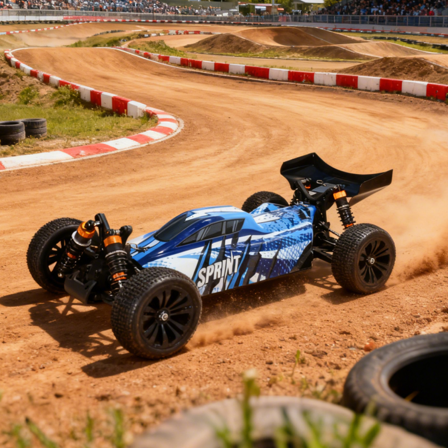 SPRINT 1/10 Scale 4WD Off-road Electric RC buggy 2.4G Brushless High Speed RTR #RH1068