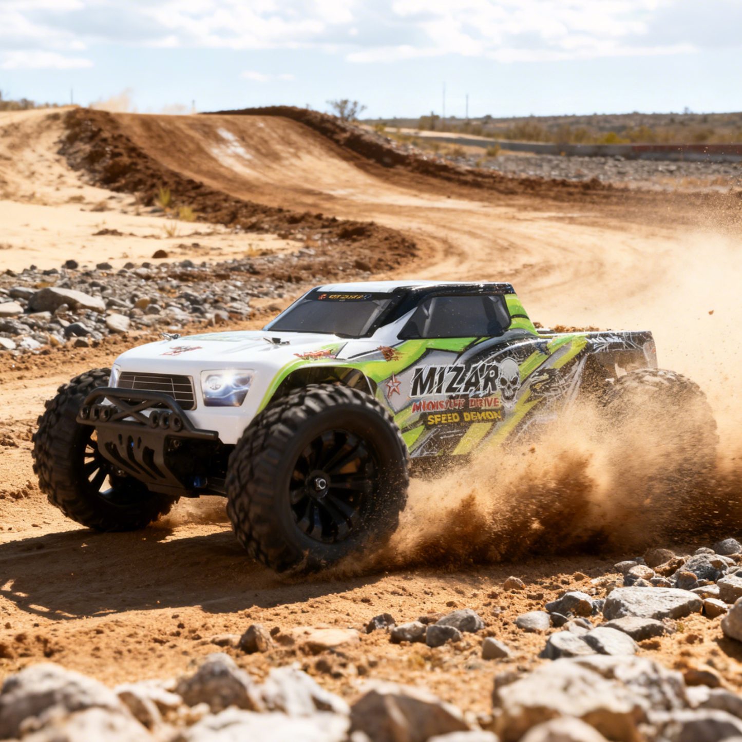 MIZAR 1/10 Scale 4WD Off-road Electric RC Truck 2.4G Brushless High Speed RTR #RH1072