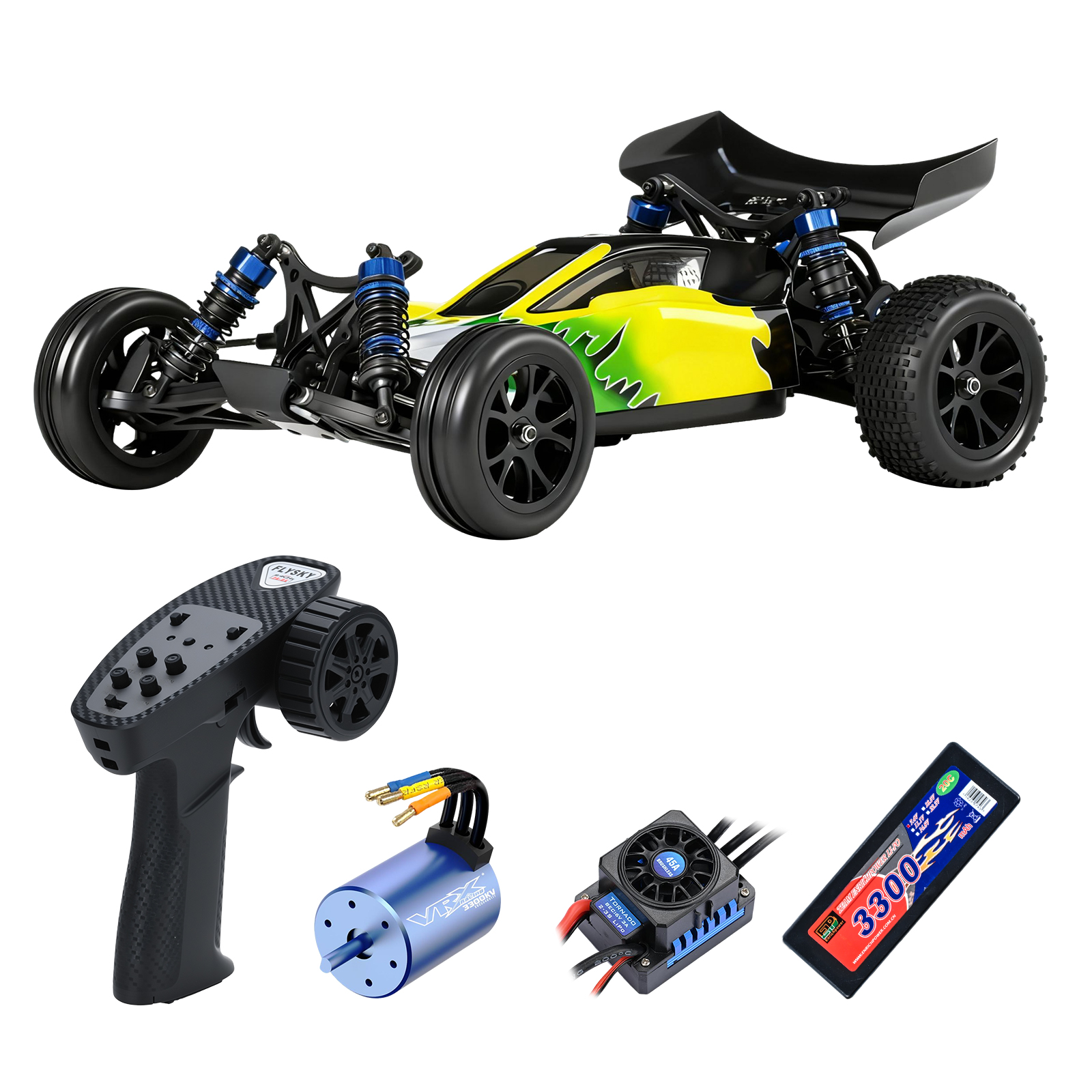 BULLET VRX RACING 1/0 Scale 2WD High Speed Electric RC Car #RH2012