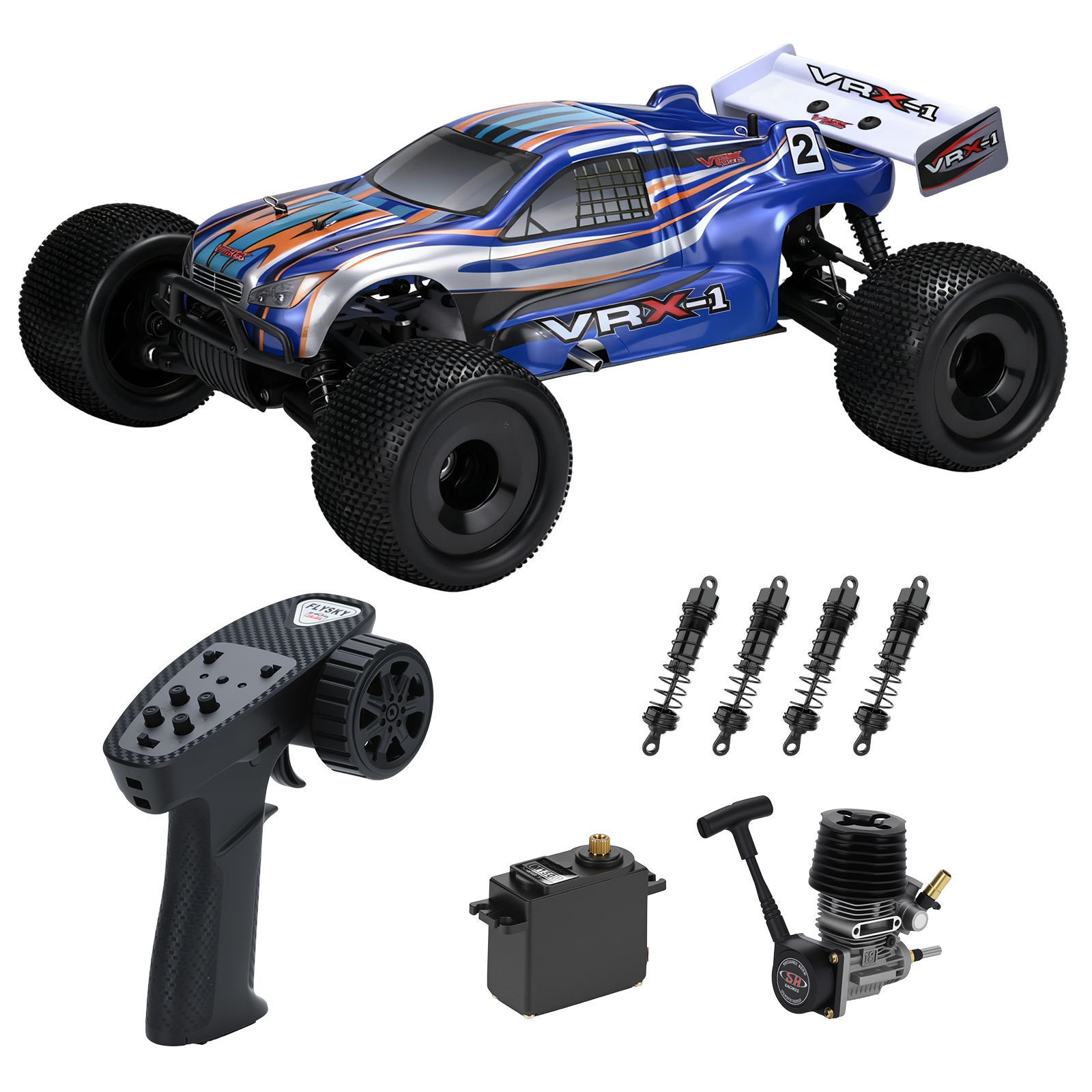 VRX-1 1:8 Scale 4WD off road Nitro Powered RC Truggy #RH801