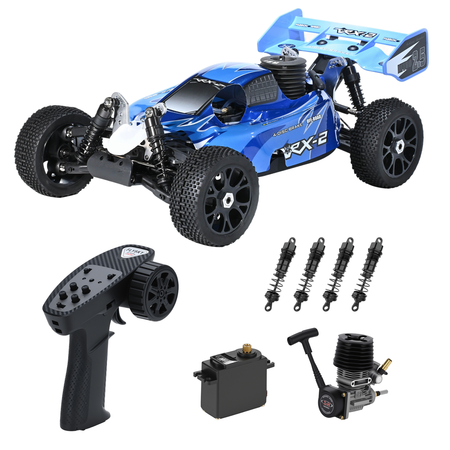 VRX-2 VRX RACING 1:8 Scale 4WD off road Nitro Powered RC Buggy #RH802