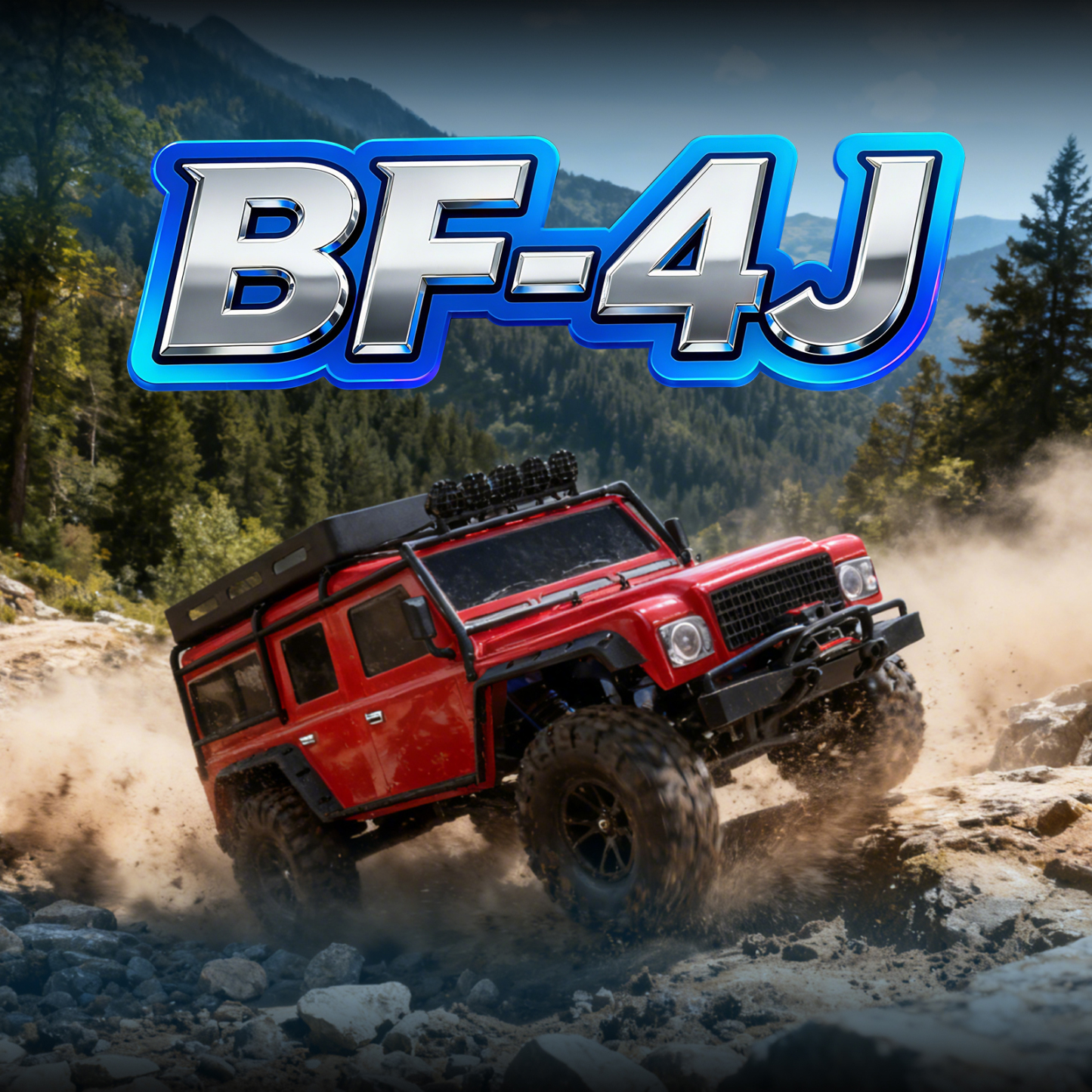 BF-4J Two Speed 1/10 Scale 4WD Off-road Electric RC Crawler 2.4G 5CH 3-in-1 Trail RC RTR #RH1055