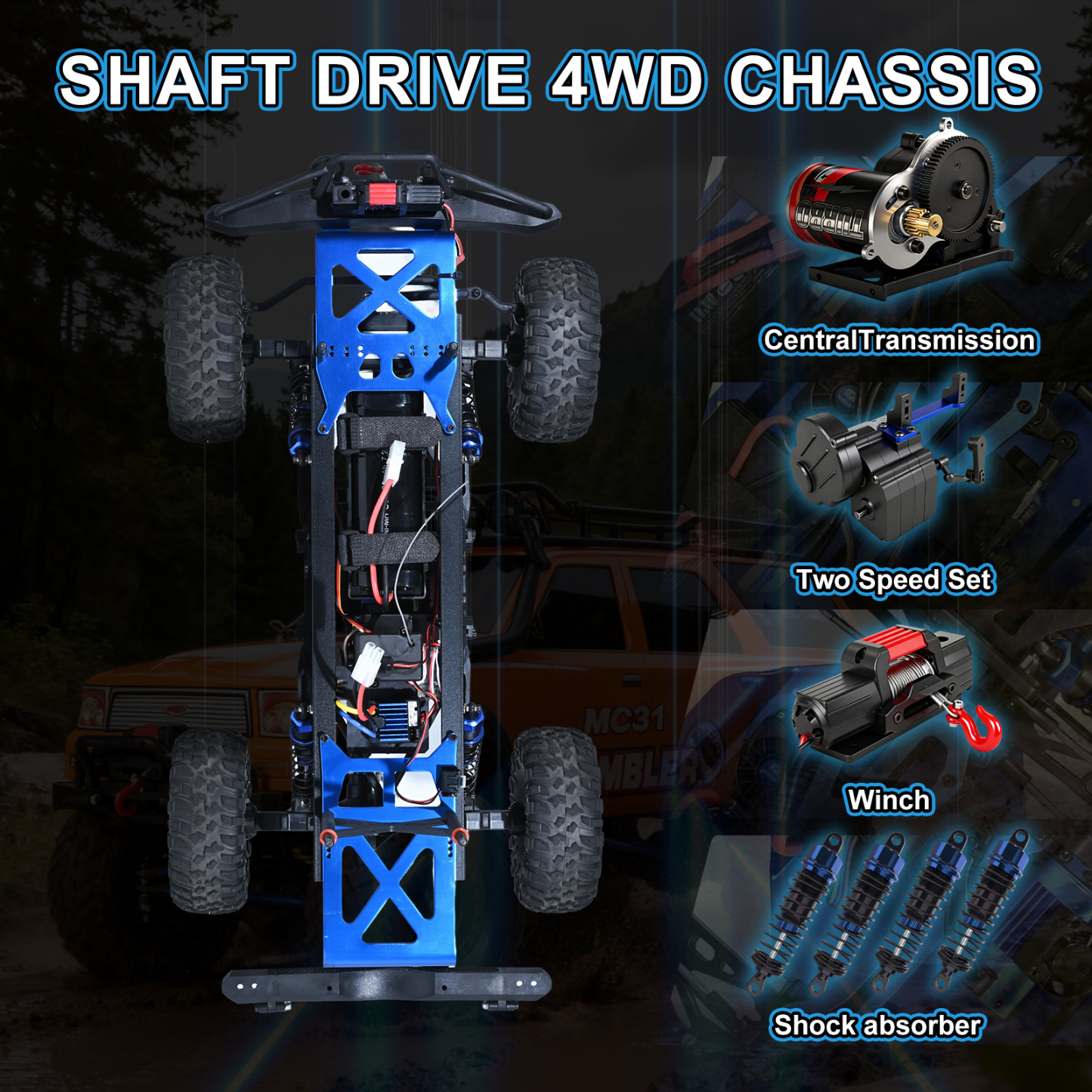 MC31 Rambler 1:10 Scale 4WD High Torque Electric Crawler RTR #RH1052