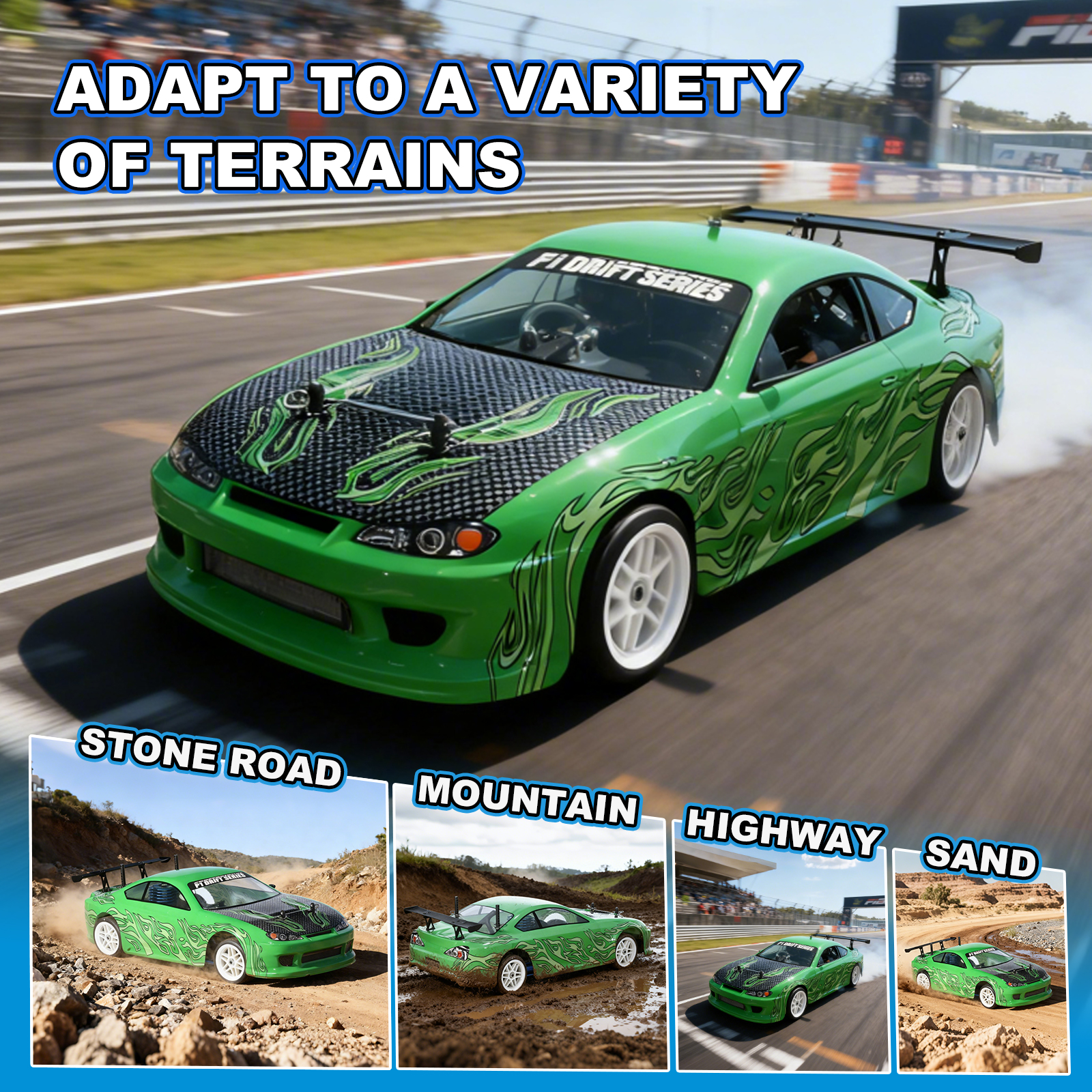 X-RANGER Nitro VRX RACING 1:10 Scale 4WD On road Nitro Powered RC Truggy #RH1003