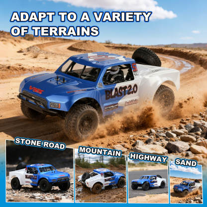 Blast 1/8 Scale 4WD Off-road Electric RC Short Course Truck 2.4G Brushless High Speed RTR #RH820