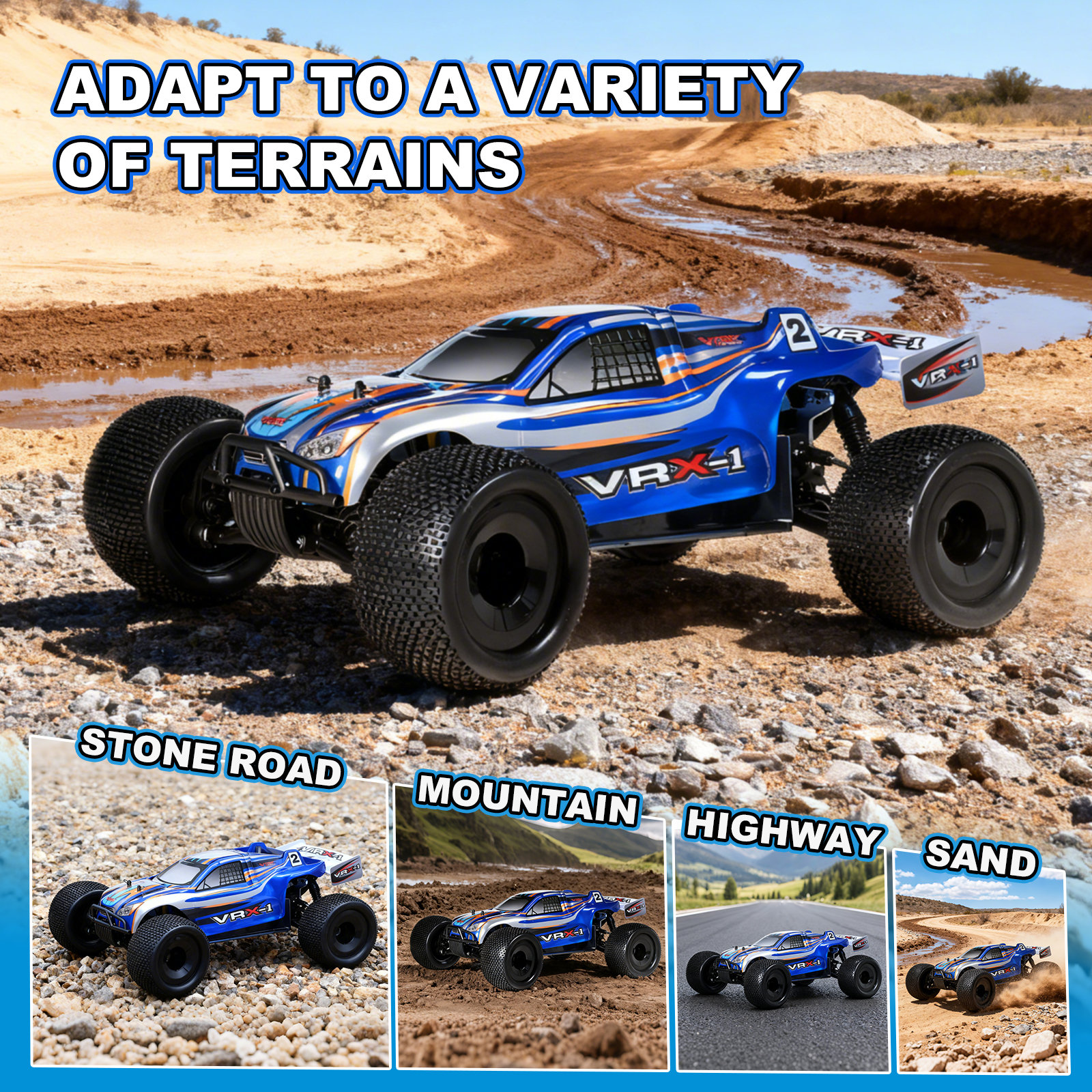 VRX-1E VRX RACING 1/8 Scale 4WD High Speed Electric RC Car #RH811