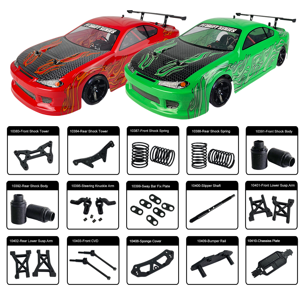 Replacement parts for vrx racing 1/10 scale touring rc car RH1025