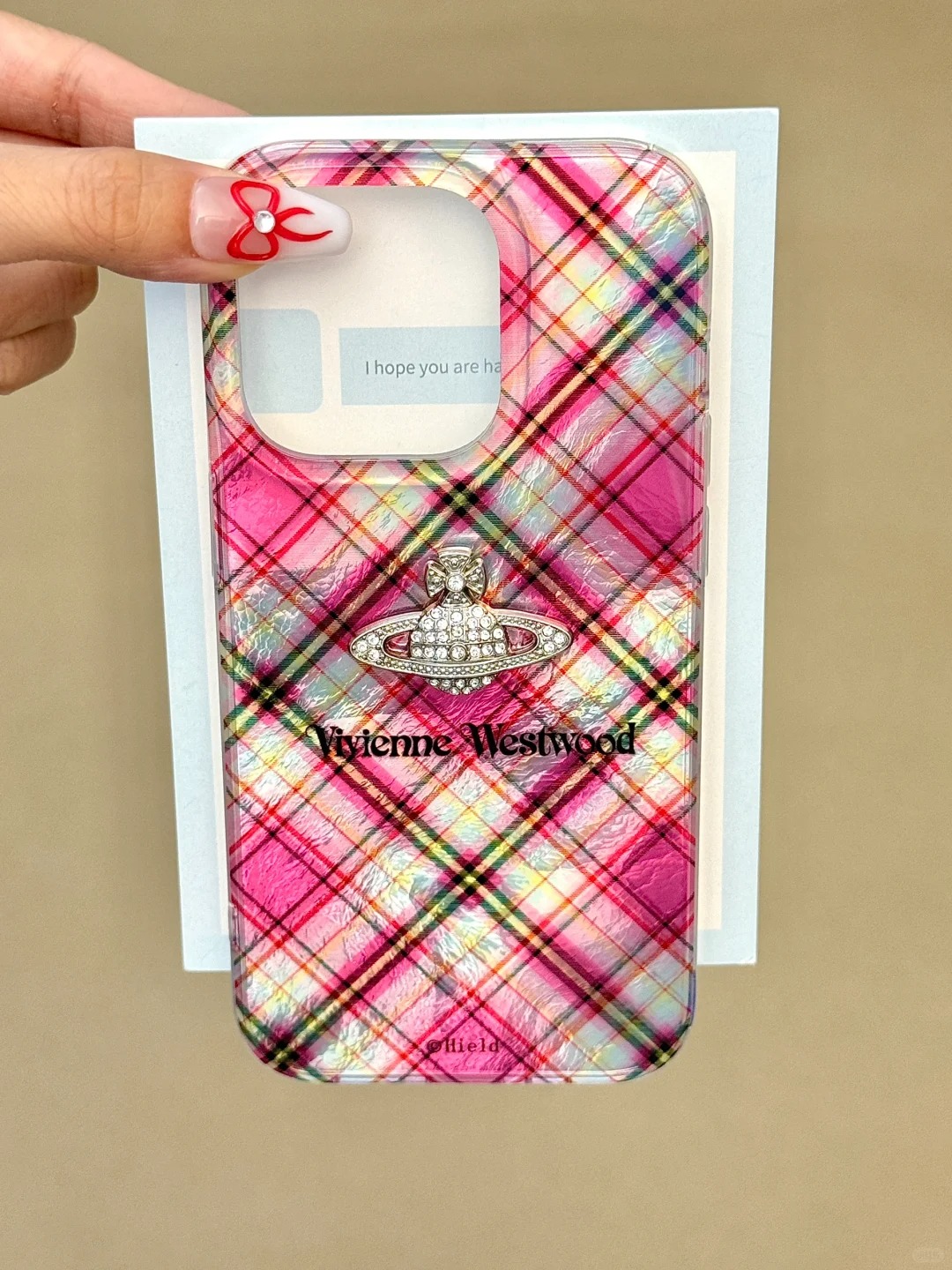 Plaid Saturn Phone Case