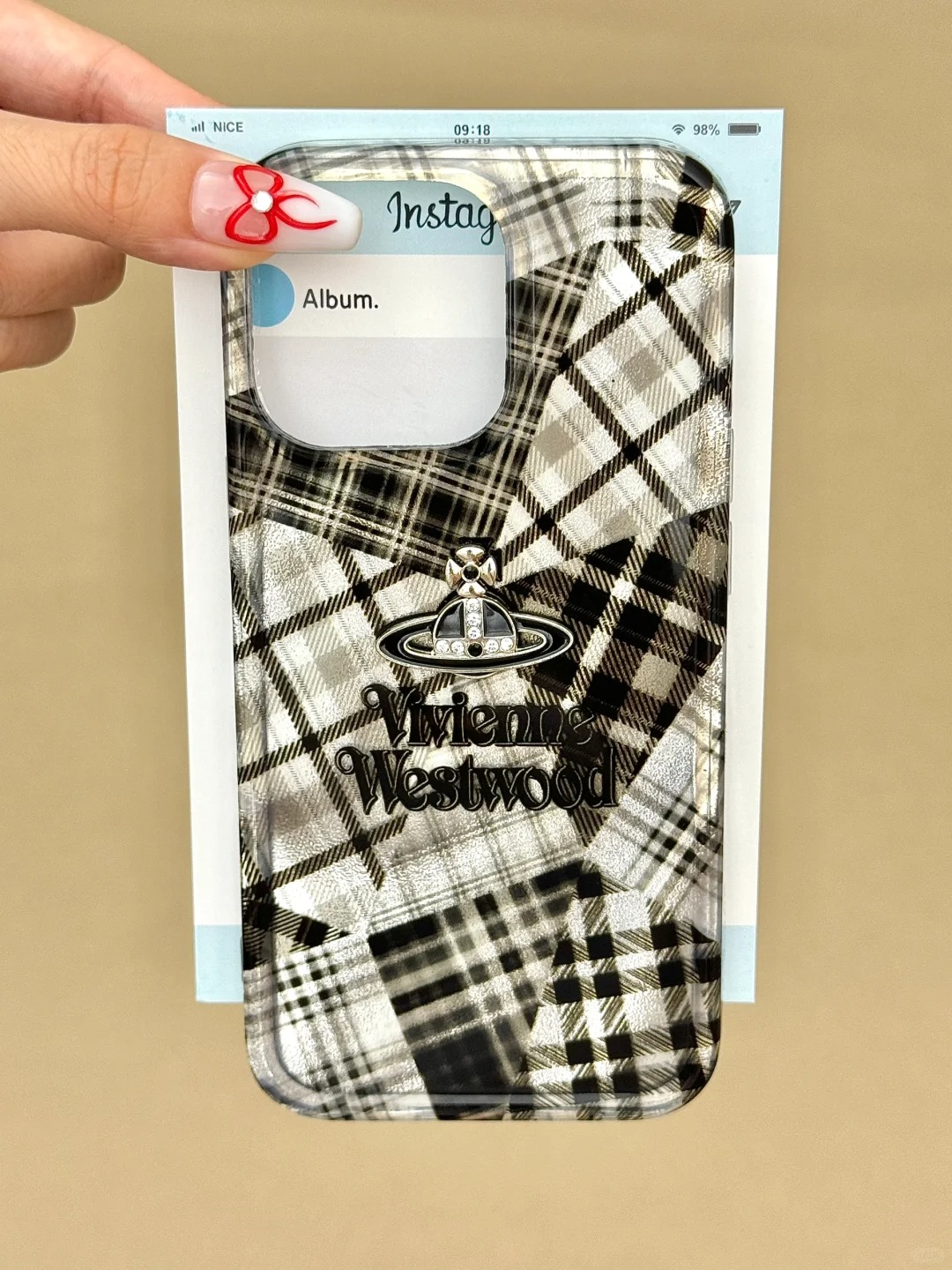 Black And White Saturn Phone Case