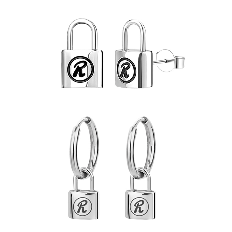 Punk Lock R Earrings
