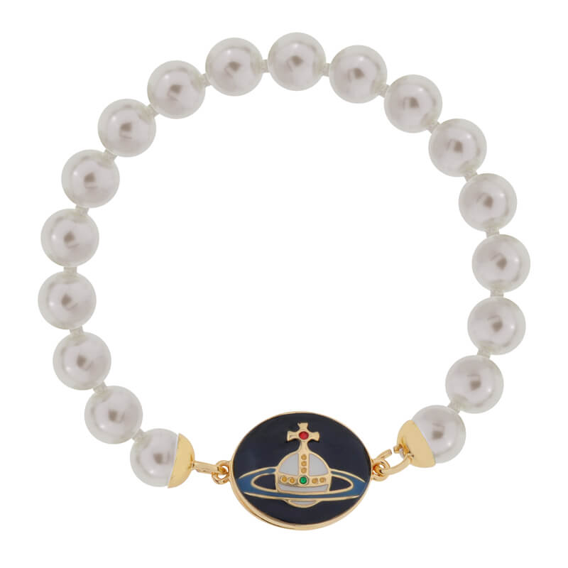 Enamel Pearl Bracelet